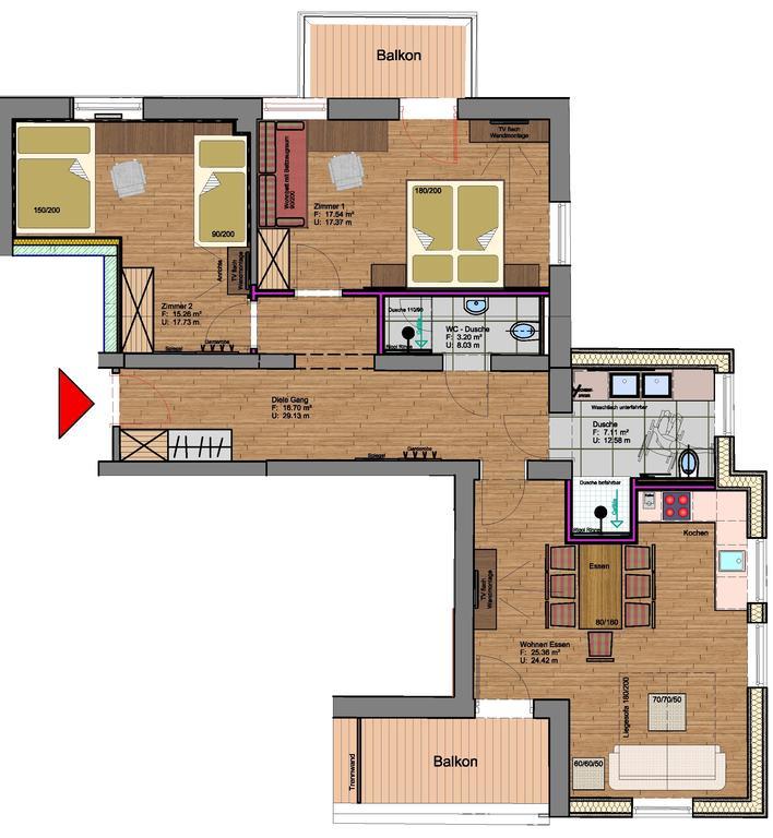 Appartements Rofan Maurach  Habitación foto